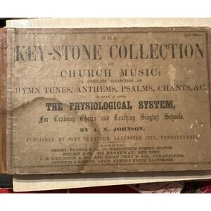 The Key Stone Collection Of Church Music - Hymns Psalms by A N‎ Johnson HB 1857